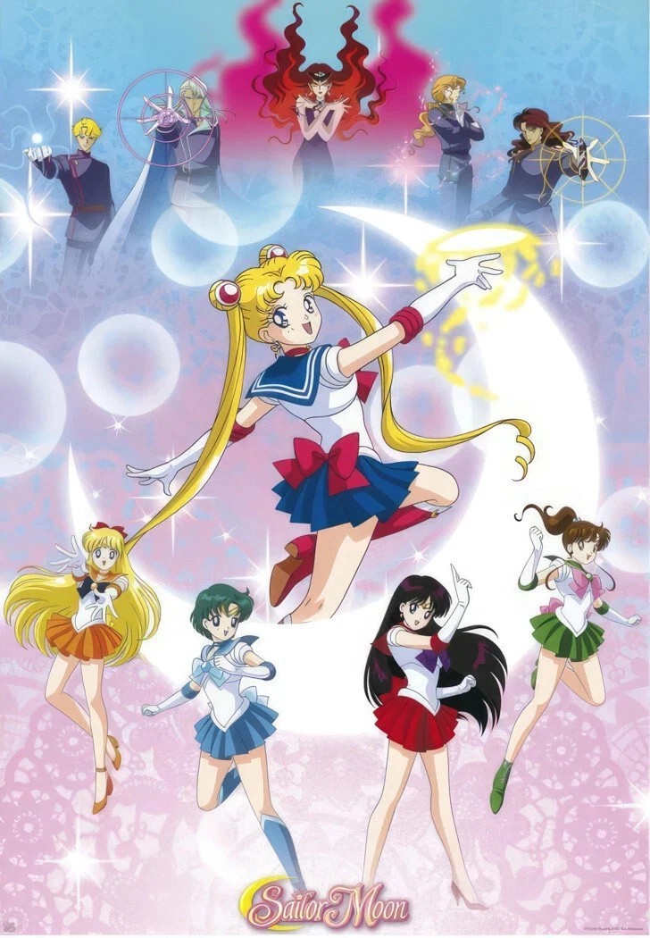 Anime Sailor Moon & Friends Moonlight Power POSTER PRINT 16"x24" wall art gallery