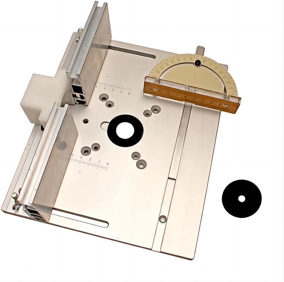 KETIPED Aluminium Router Table Insert Plate,Woodworking Benches Router Flip