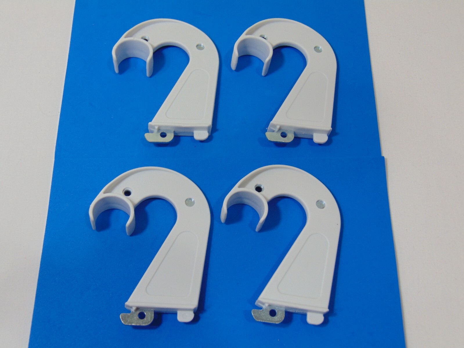 4 Rubbermaid Configuration Clothes Rod Hangers White 3G68 Fasttrack Closet gallery