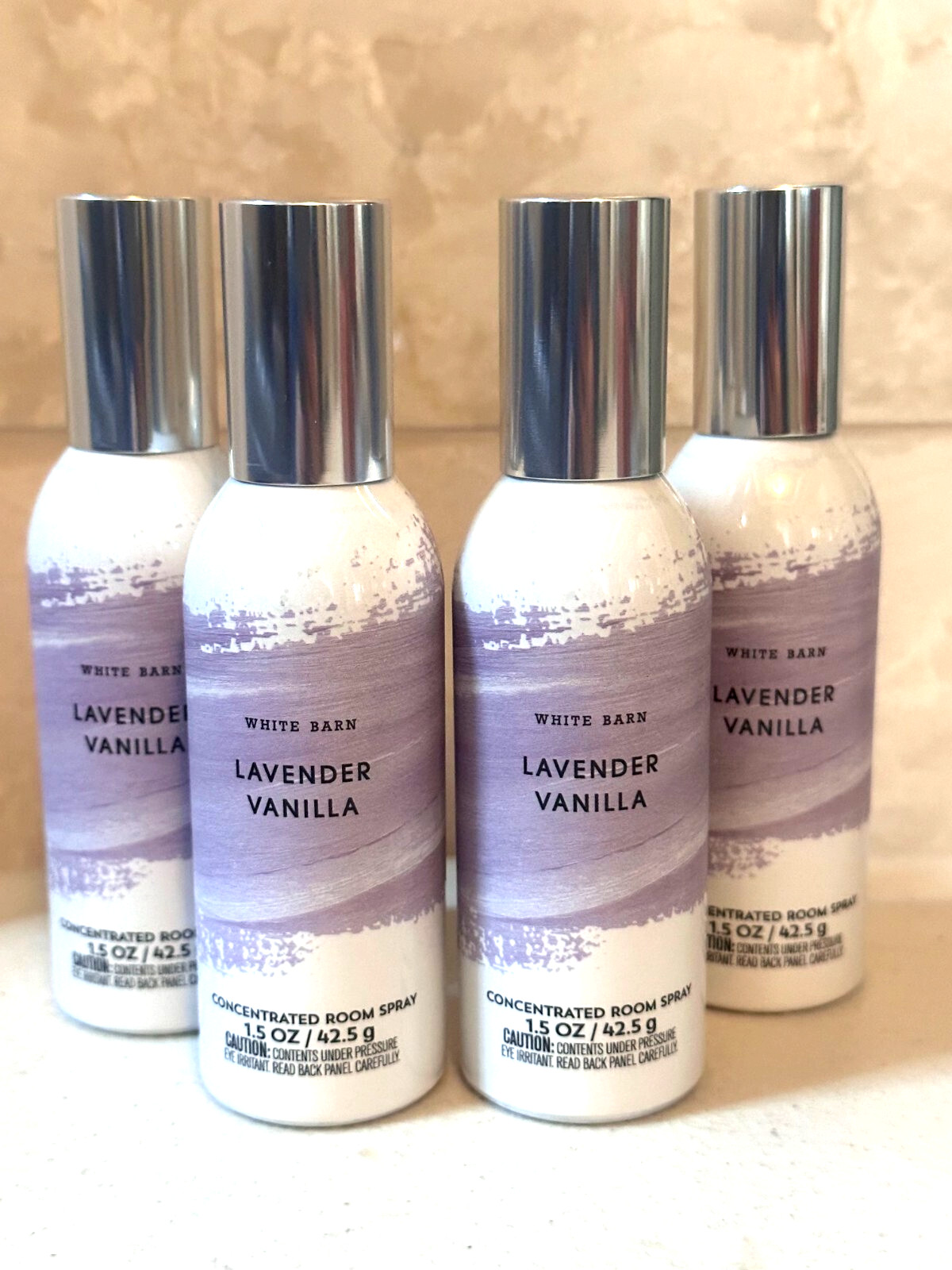 Bath & Body Works LAVENDER VANILLA Concentrated Room Spray 1.5 oz 4 Bottles gallery