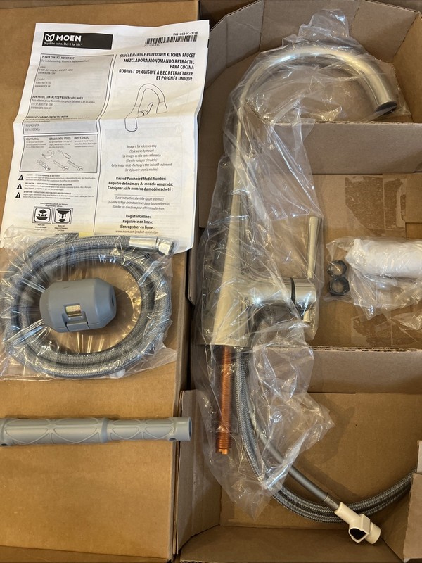 * Moen 9126NL Kurv One-Handle Pulldown Kitchen Faucet Polished Nickel gallery