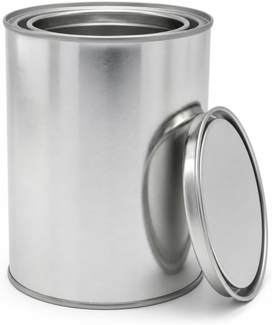 Empty Metal Paint Cans with Lids – Pint (16 oz) & Quart (32 oz) Sizes gallery