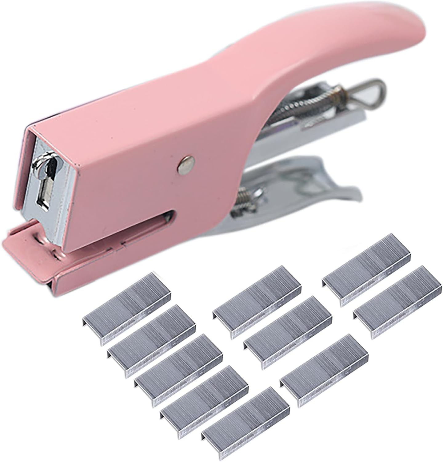 Handheld Desktop Staples, 4 Inch Labor Saving Gray Stapler for 10 Sheets gallery
