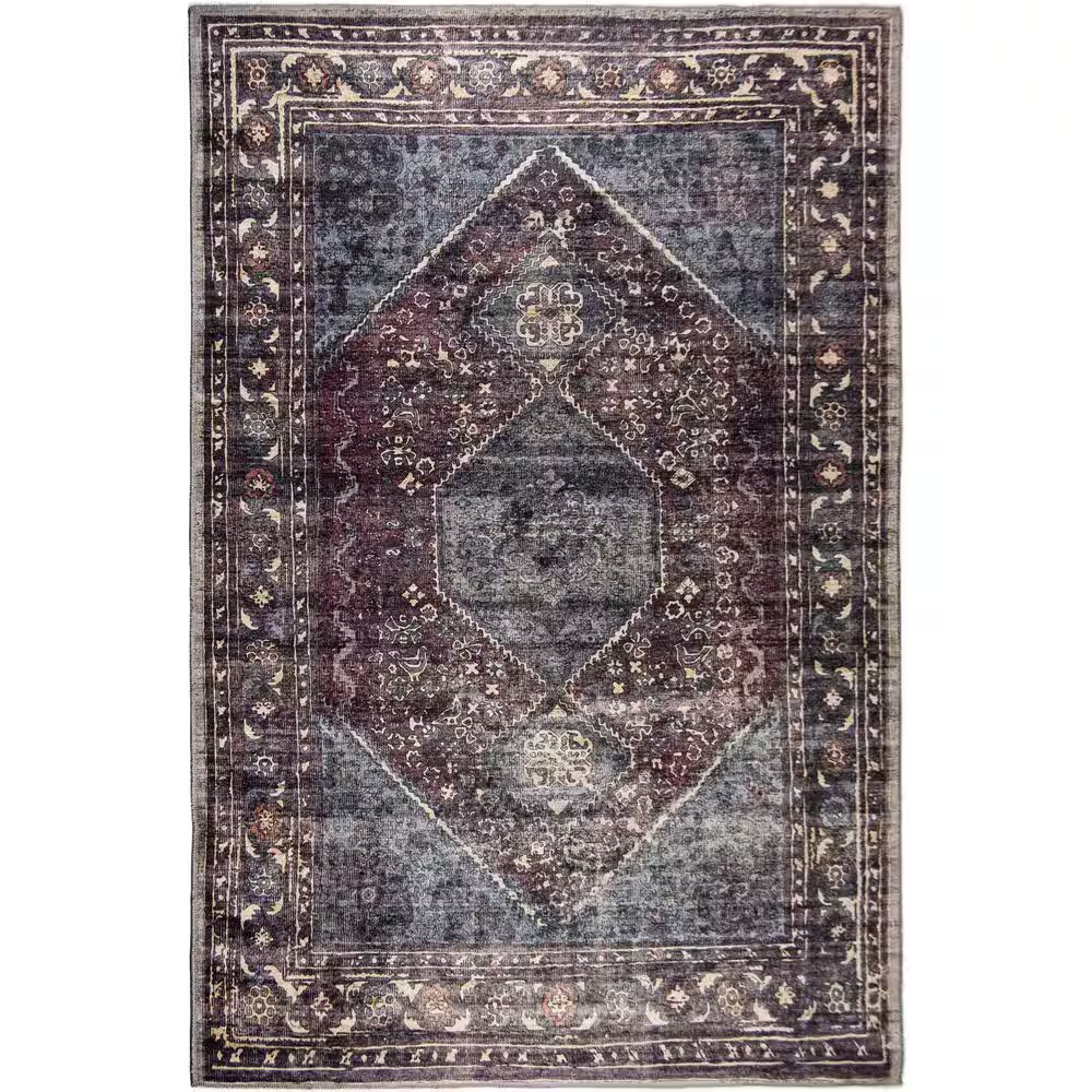 Irene Multicolor Distressed Washable 2 Ft. X 3 Ft. Scatter Rug gallery