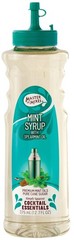 Cocktail Essentials Mint Syrup, 375 ML Bottle (12.7 Fl Oz), Individually Boxed