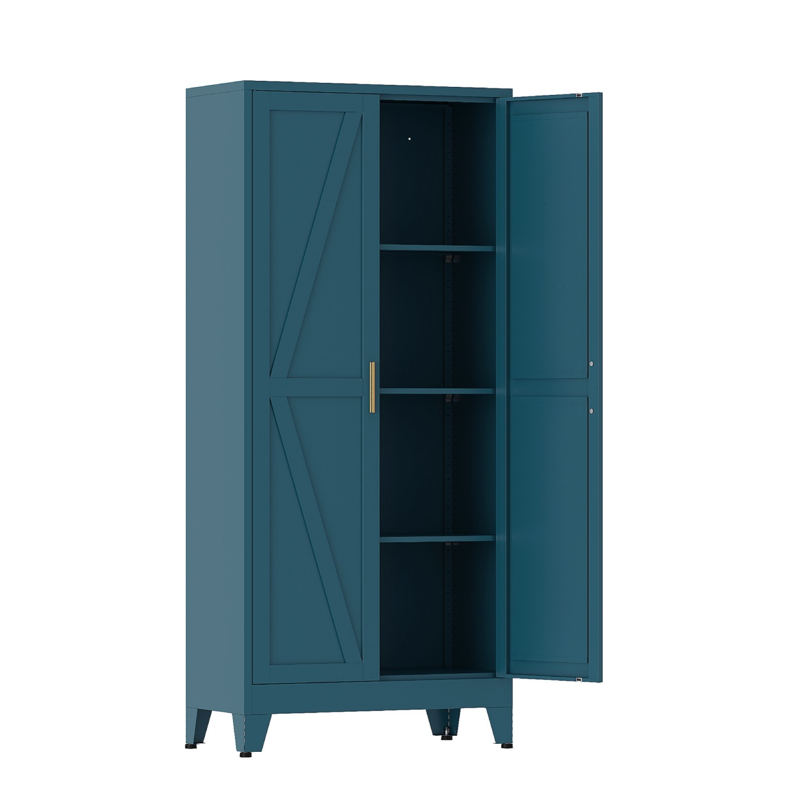 Cofar 61" Kitchen Steel Pantry Storage Cabinet, Metal Storage Cabinet with Doors gallery