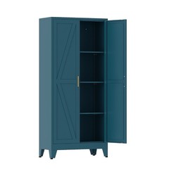 Cofar 61″ Kitchen Steel Pantry Storage Cabinet, Metal Storage Cabinet with Doors
