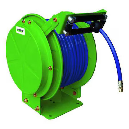 Speedaire 31Xg65 Spring Return Hose Reel, 3/8 In Hose Diameter, 50 Ft Length, gallery