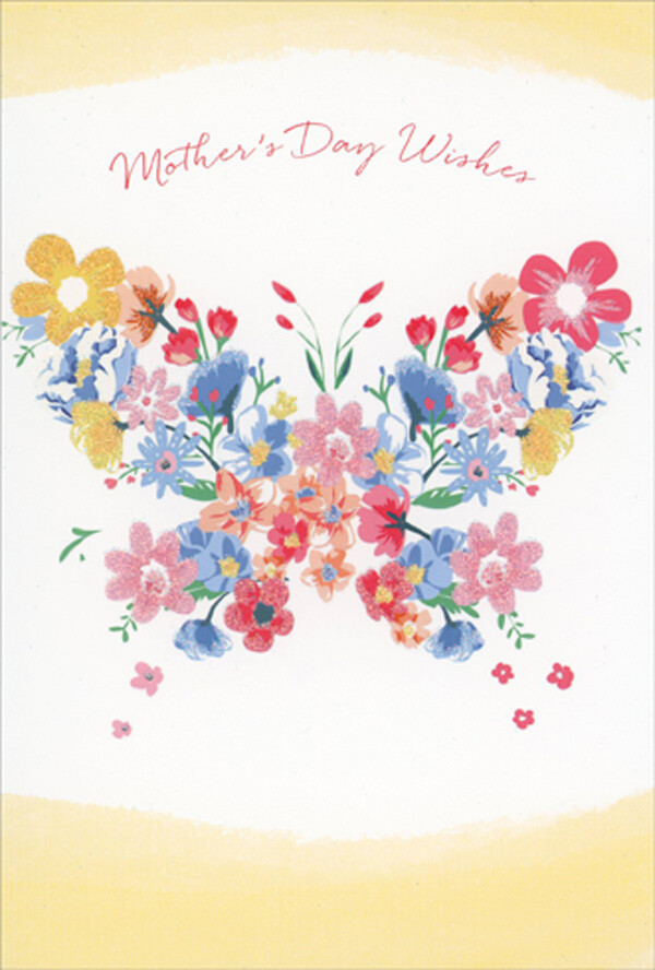 Assorted Flowers in Butterfly Shape Mother's Day Card for Someone Special gallery