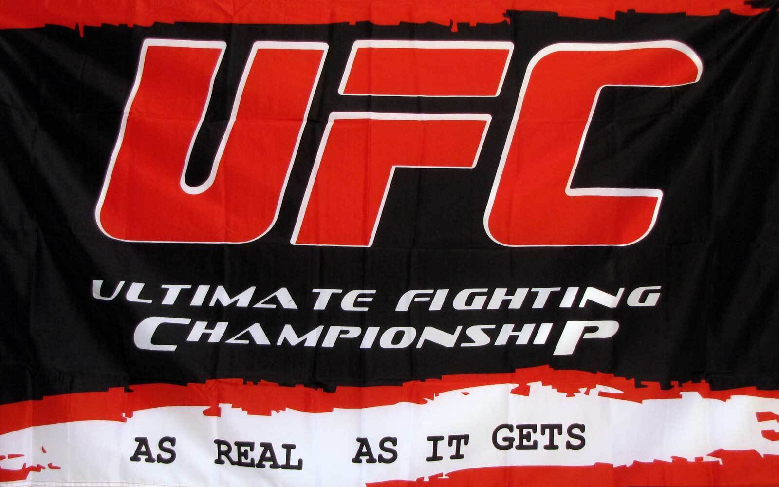 UFC RED BLACK 3X5 FLAG gallery
