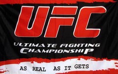UFC RED BLACK 3X5 FLAG