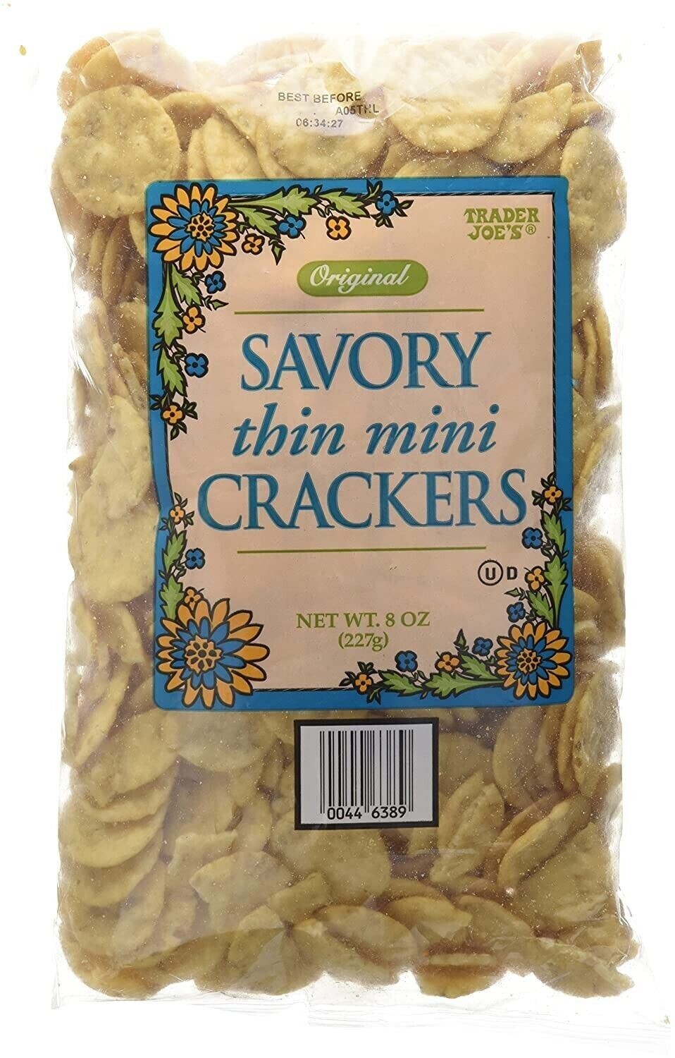 2 Packs Trader Joe's Original Savory Thin Mini Crackers 8 oz Each Pack gallery