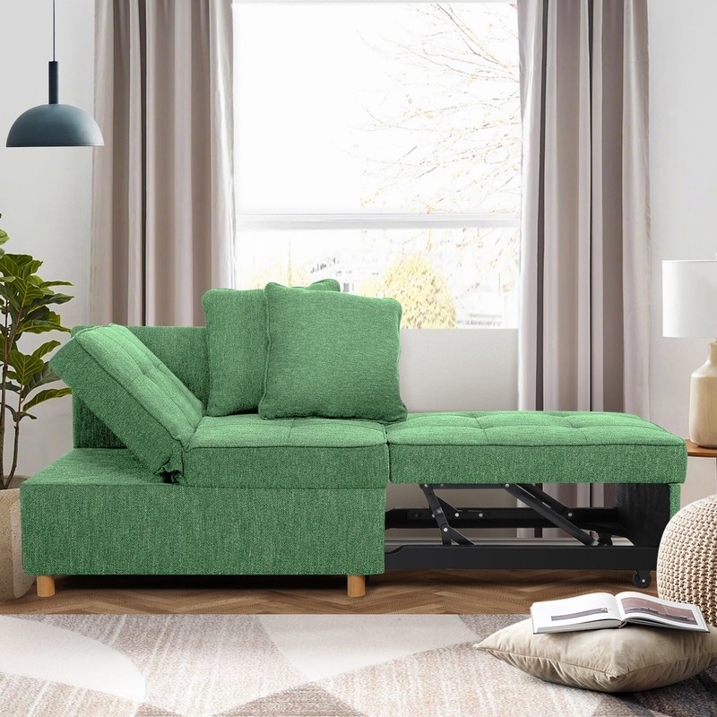 Folding Ottoman Sofa Bed, Convertible Chair 4-in-1 Multi Function Sleeper Sofa🔥 gallery