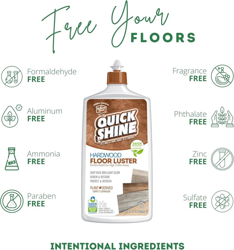 Quick Shine 2 Pack Smart Combo- Includes 1 Hardwood Floor Cleaner 27 FL oz gallery