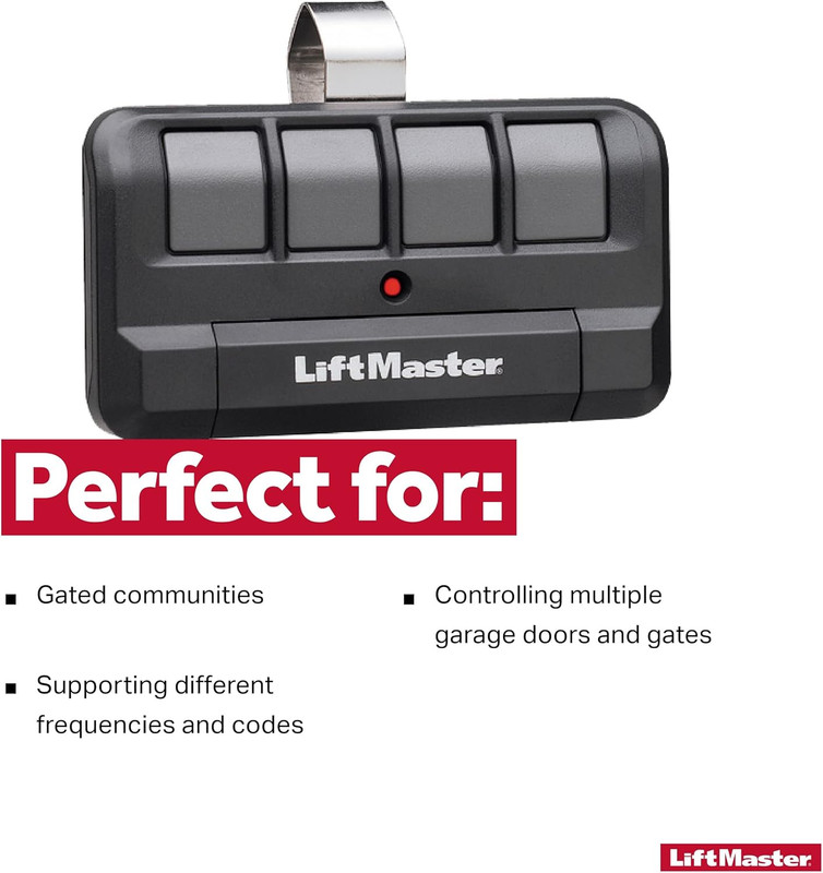 894LT 4-Button Learning Garage Door Opener Remote Control - with Visor Clip - Us gallery