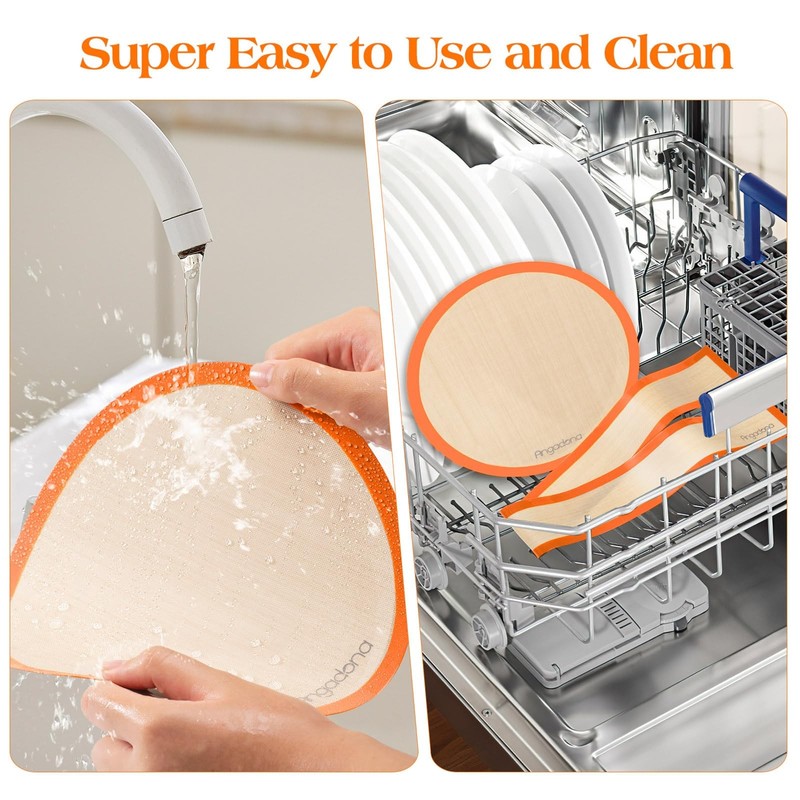 Silicone Baking Mat for Springform Pan 9 inch, Prevent 9 inch set, Orange gallery