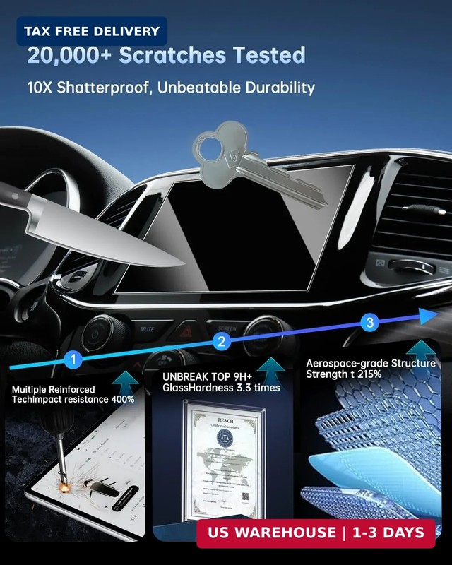 SHAOHAO for 2026 Dodge Durango Screen Protector for 2021 2022 2023 2024 2025 202 gallery
