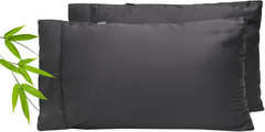 Cooling Pillowcase Set – 100% Lyocell – Silky Soft – Gray – 2 Pack
