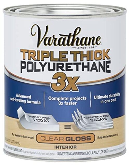 Triple Thick Polyurethane Clear Wood Finish | Self Quart (Pack of 1) Gloss gallery