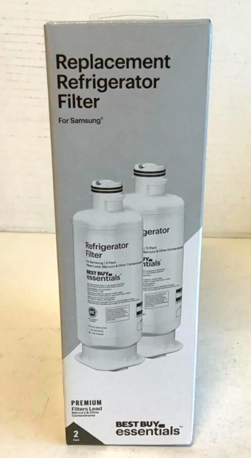 2-PK Best Buy Essentials NSF 42/53 Samsung Refrigerator Water Filter Replacement gallery