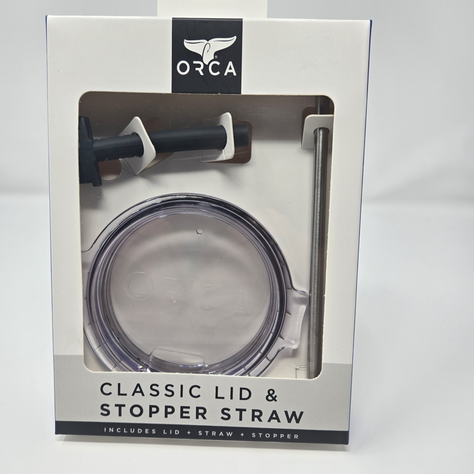 ORCA Chaser 27oz Lid Stainless Steel Straw Stopper - fits 27oz Chaser ONLY. gallery