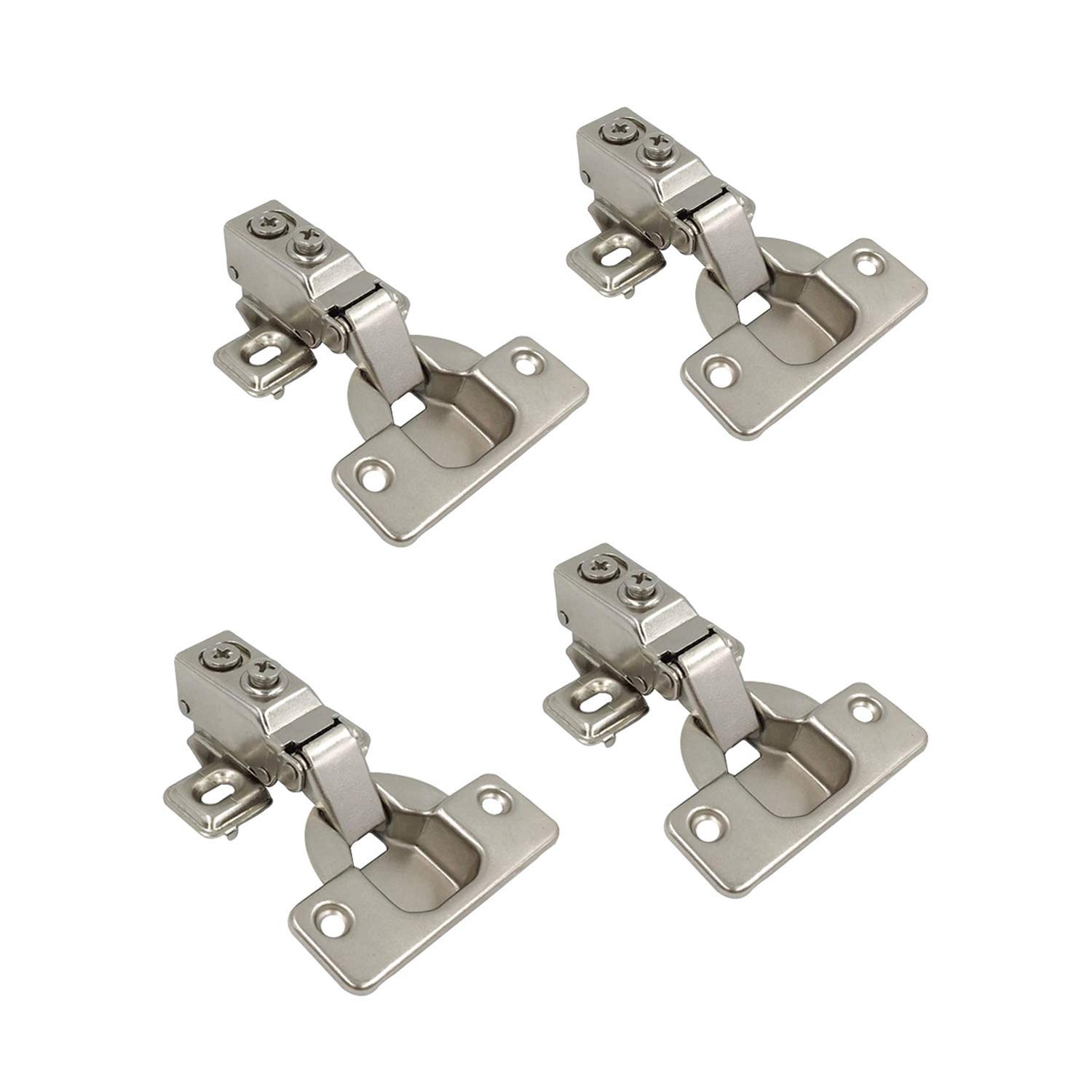 LIKERAINY 95Deg Full Overlay Face Frame Hinge 35mm with Ø 35mm, Silver gallery