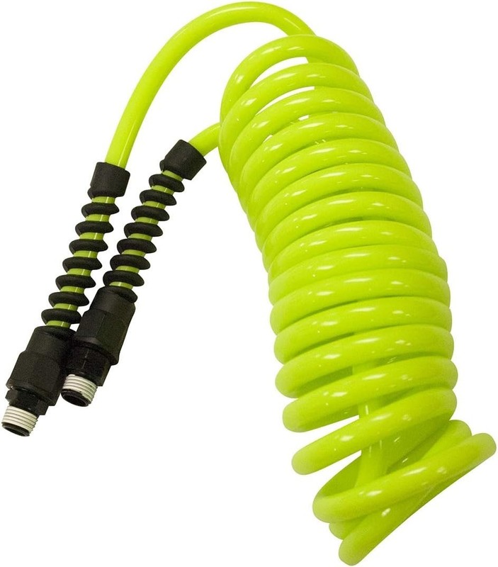 Flexzilla Polyurethane Recoil Air Hose, 1/4 in. x 10 ft., ZillaGreen - LP1410AFZ gallery