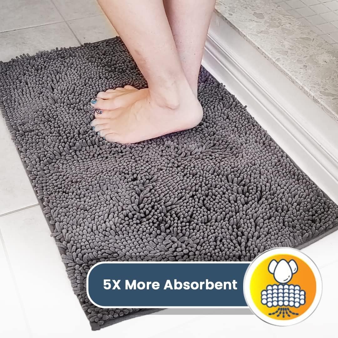 Water Absorbent Door Mat Indoor Microfiber Quick Dry Chenille Entryway Rug gallery