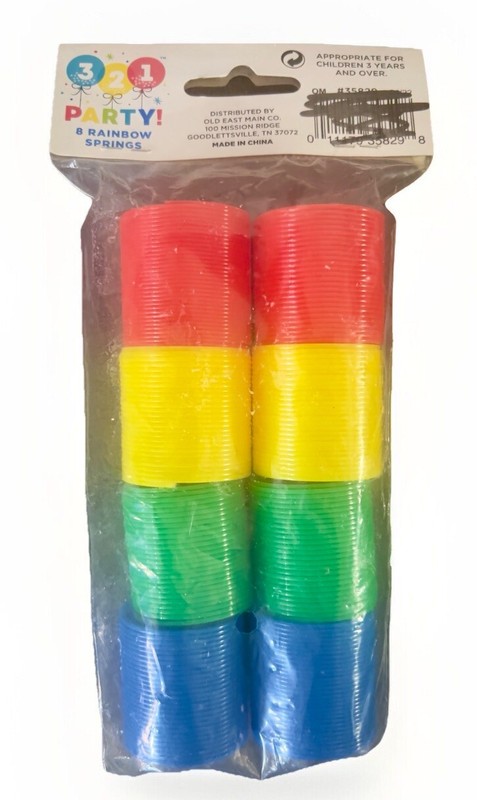 321 Party! Party 8 Rainbow Springs Multicolor Birthday Party Favors Kids Toy NEW gallery
