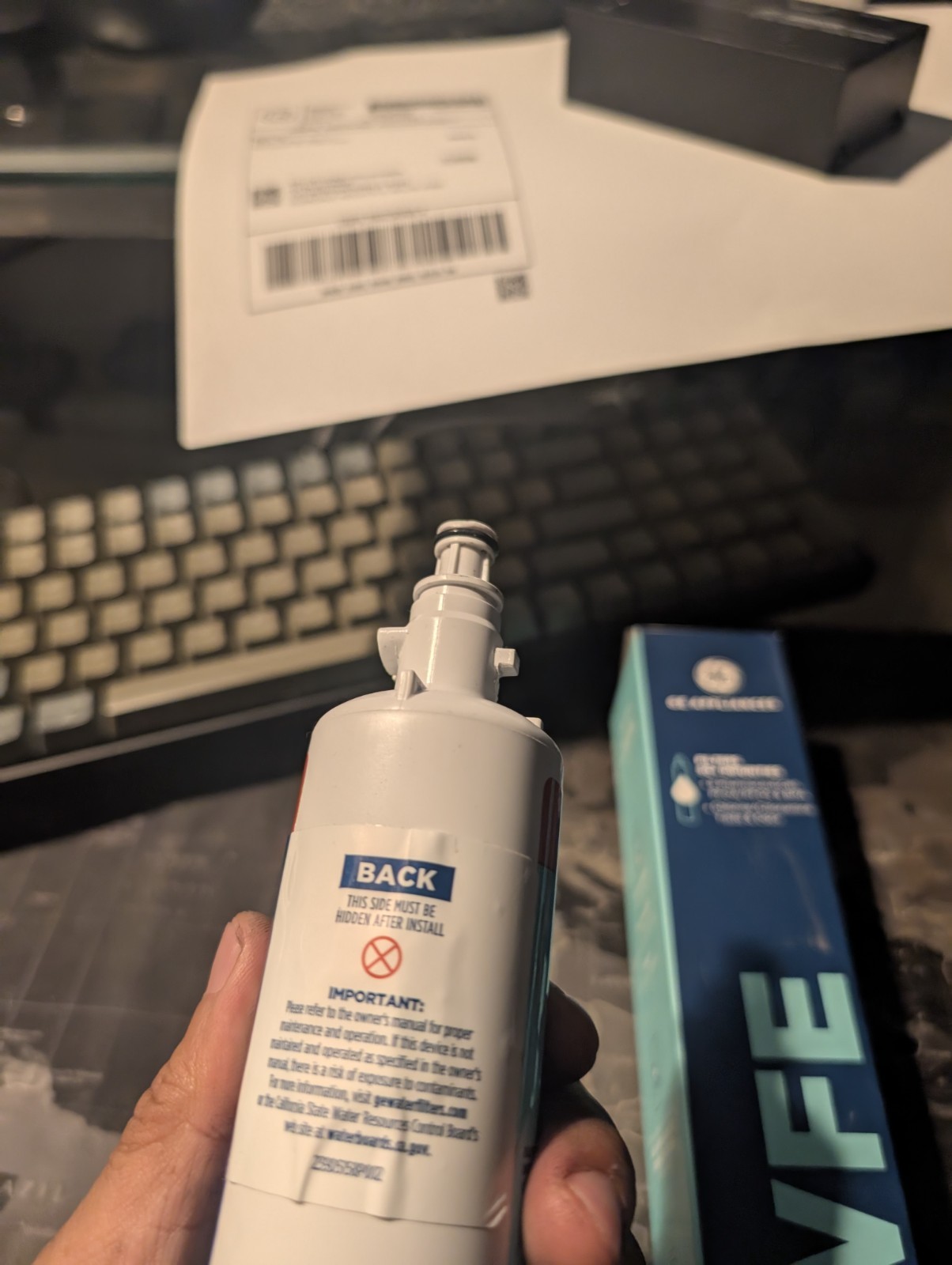 RPWFE Genuine Refrigerator Water Filter Open Box - New gallery
