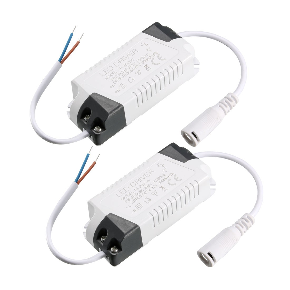 2Pack 18-25W Constant Current 300mA LED Driver AC 85-265V Output 54-87V DC gallery