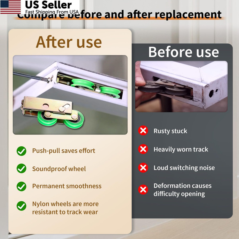 House Guard Hardware’s End Adjust Tandem Patio Door Rollers Offer a Green gallery