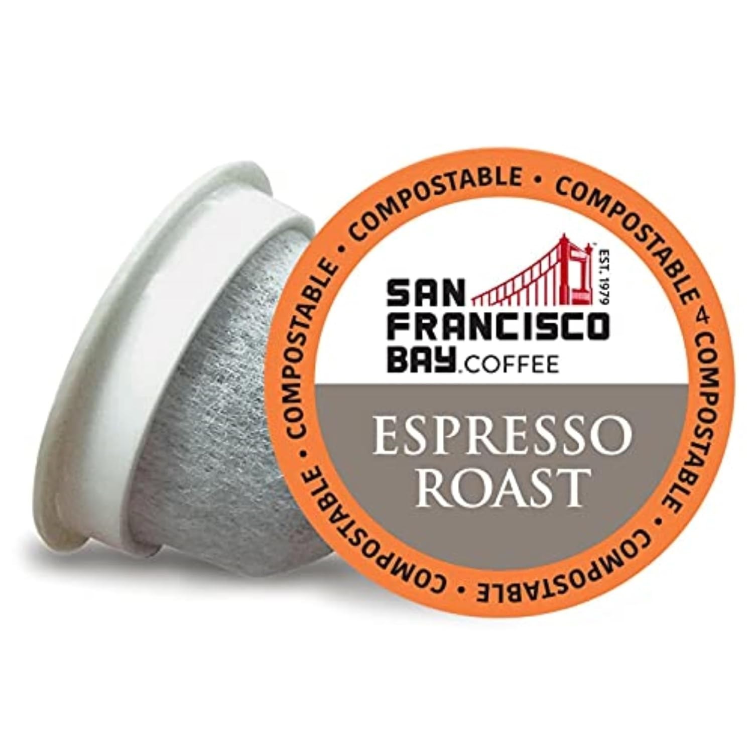 LOOSE SF Bay Arabica Espresso Coffee Pods - 72 Count Compostable K Cup gallery