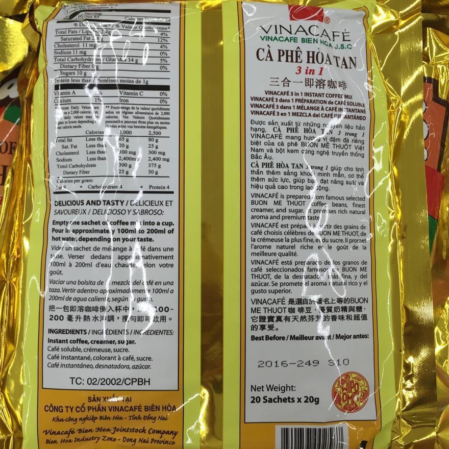 VINACAFE INSTANT COFFEE MIX 3 IN 1 (Pack of 12) gallery