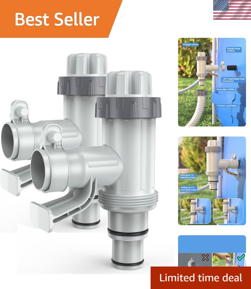Effortless Pool Maintenance with PATENTED Plunger Valve and Pipe Holder Kit gallery