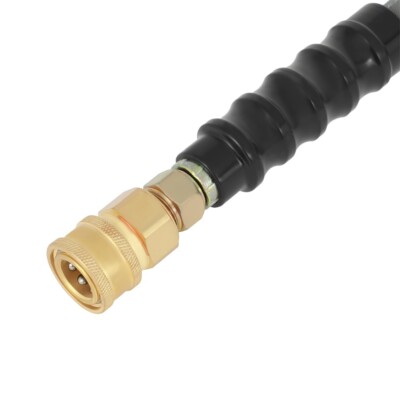 High Pressure Washer Hose 100ft 3/8" 4000 PSI Gray With Couplers Non-Marking gallery