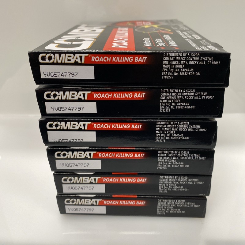 6X COMBAT Roach Killing Bait Kills Small & Large Roaches Non-Stop 6 Stations gallery