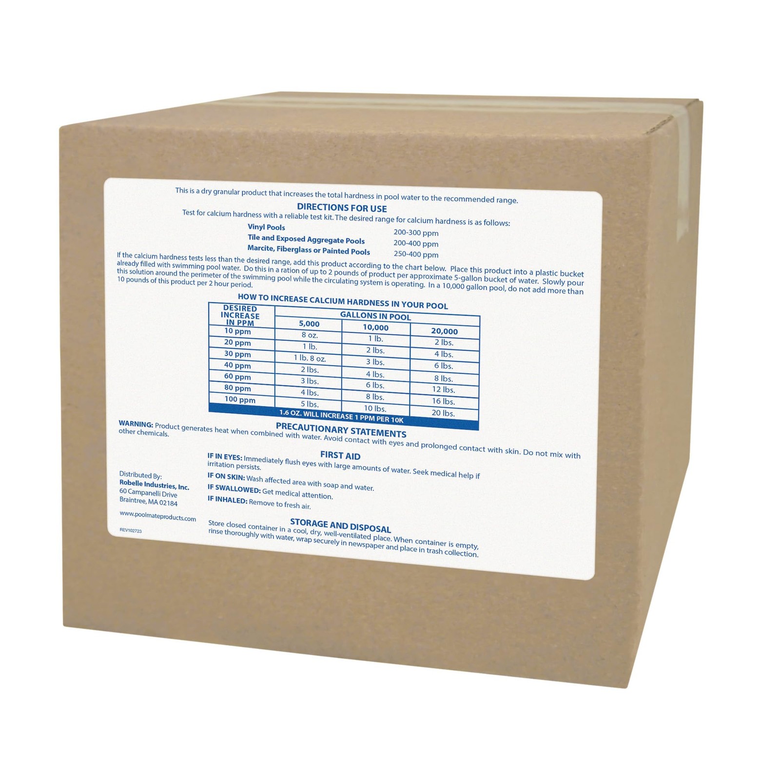 Pool Calcium Hardness Increaser 16 Pounds Premium 100% Chloride Mate gallery