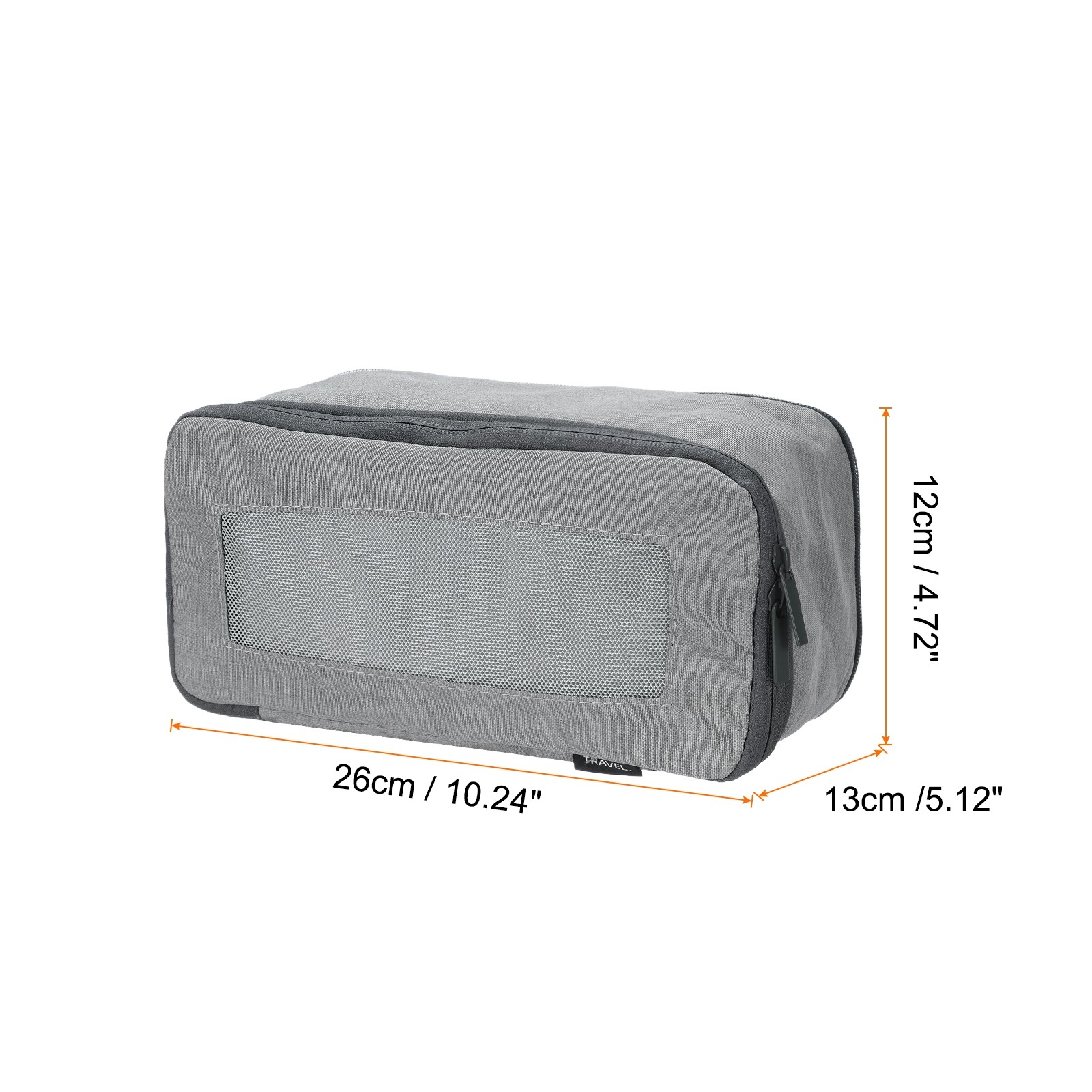 Compression Packing Cube 26x12x13cm Travel Luggage Organizers Bag Grey gallery