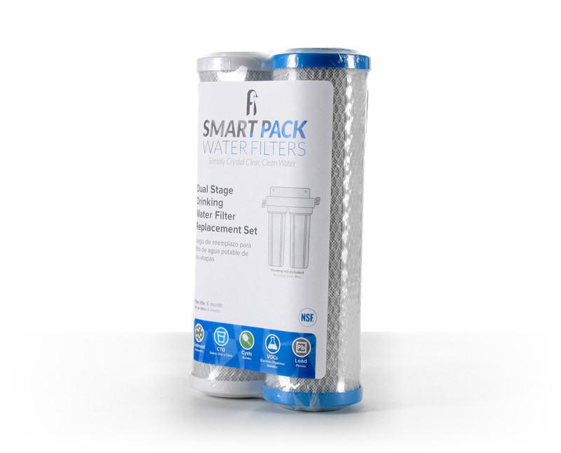 Dual Stage Drinking Water Filter Replacement Set, filters VOC Mercury Lead Cysts gallery