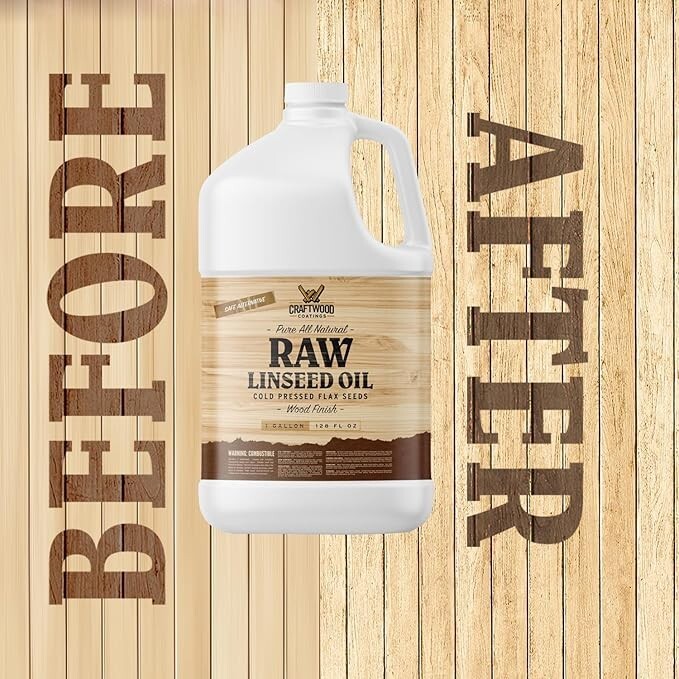 Premium Wood Enhancer | 1 Gal | Linseed Oil | Eco-Friendly | Rejuvenates Wood | gallery