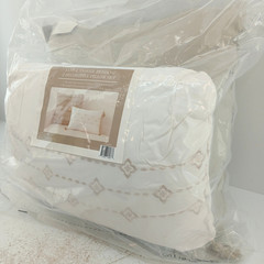 Bella Russo Sand & Snooze Bedding Decorative Pillow Set 2 Neutral Boho Accent