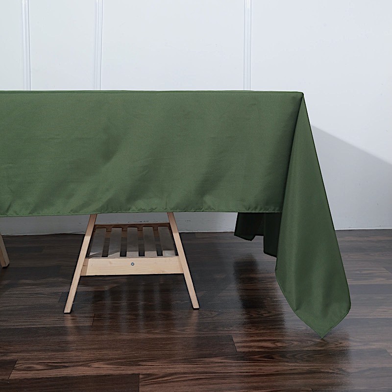 MOSS GREEN 60x126 RECTANGLE POLYESTER TABLECLOTH Wedding Catering Kitchen Dinner gallery