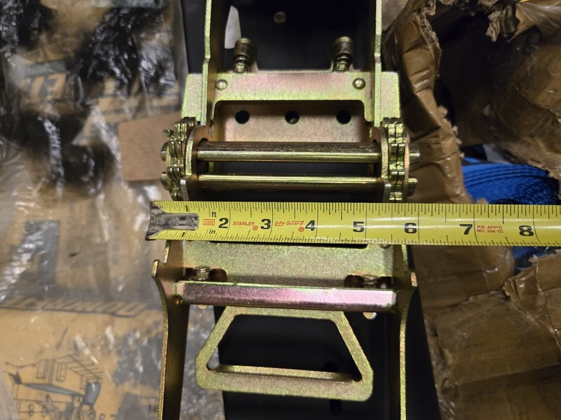 SALUINOKI Blue Polyester Tie Down Strap 5500 lbs WLL 30 ft x 4in 11000 lbs BS gallery