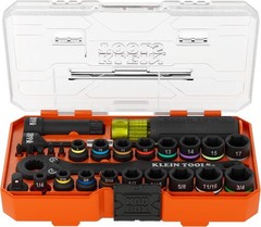 Klein Tools 65400KNECT KNECT Essential Pass Through Impact Socket Wrench Set