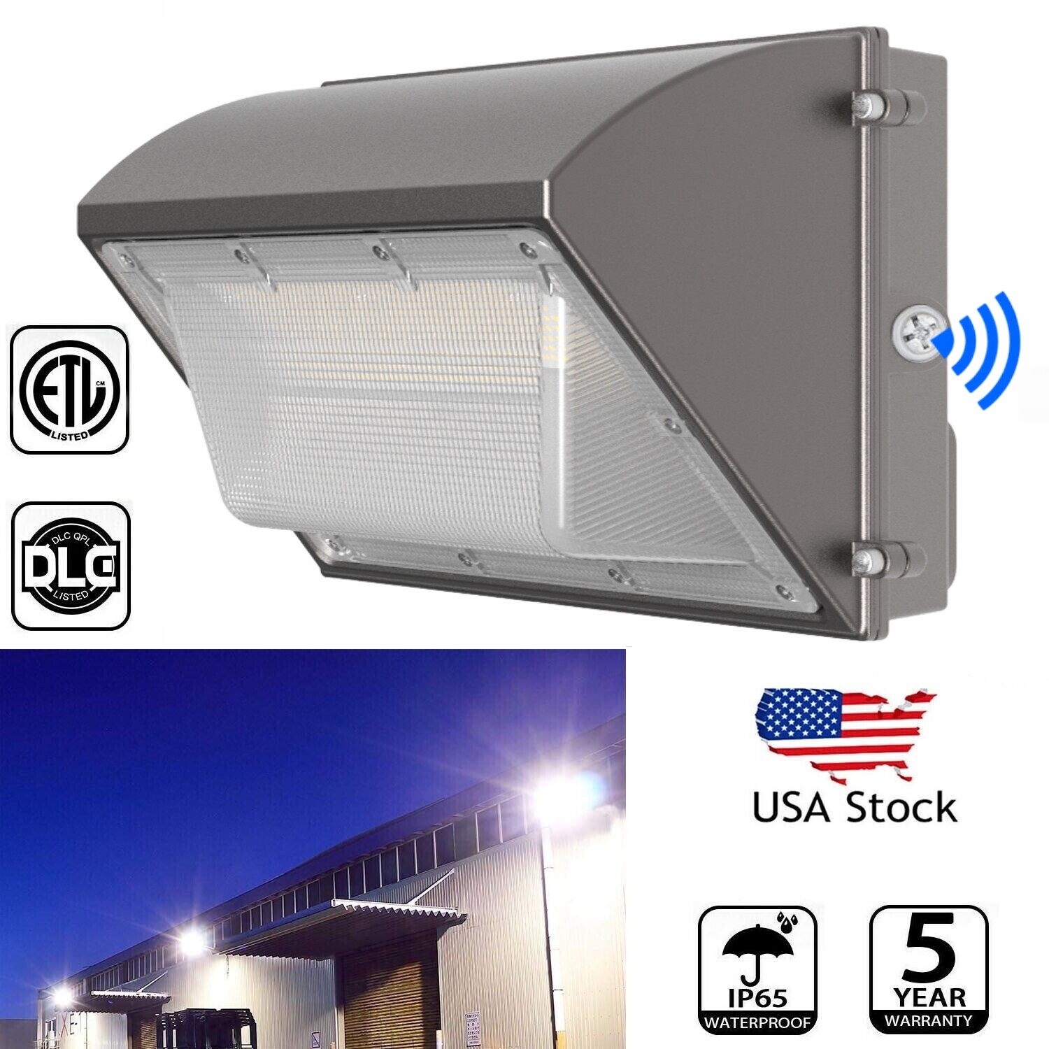 WYZM LED Wall Pack Lights Commercial Grade Security Warehouse Parking Lot Lights gallery