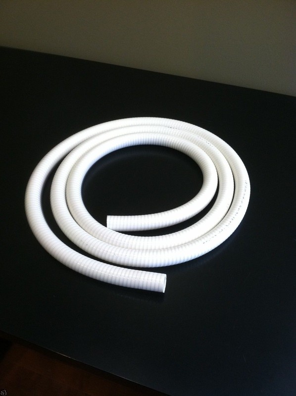 3/4" Diameter Pool and Spa Flex Hose (1'-20' foot length) Flexible PVC White gallery