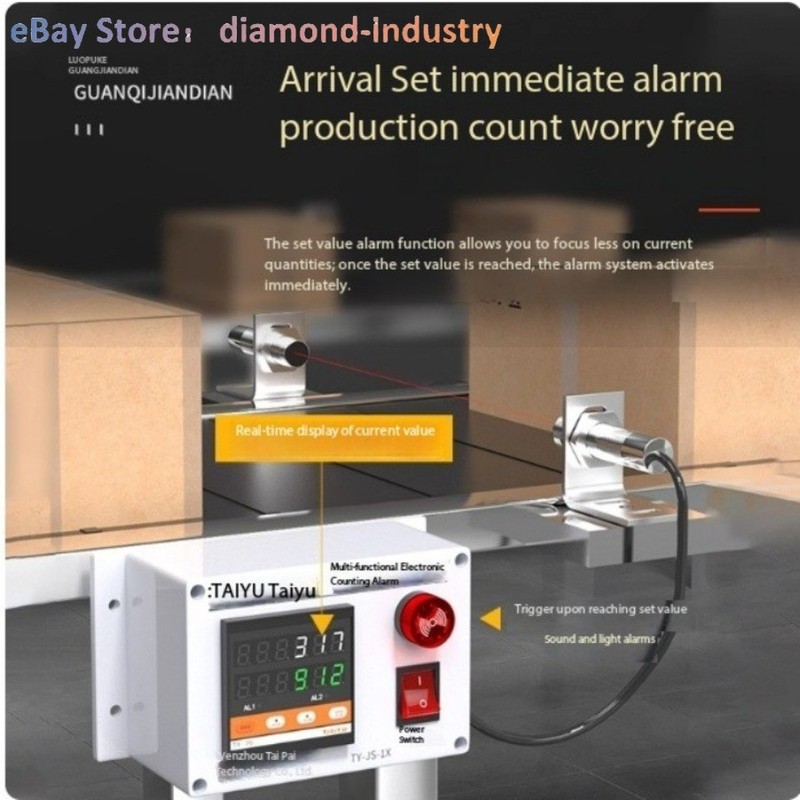 Infrared Electronic counterIdeal for counting on conveyorbelts inproductionlines gallery