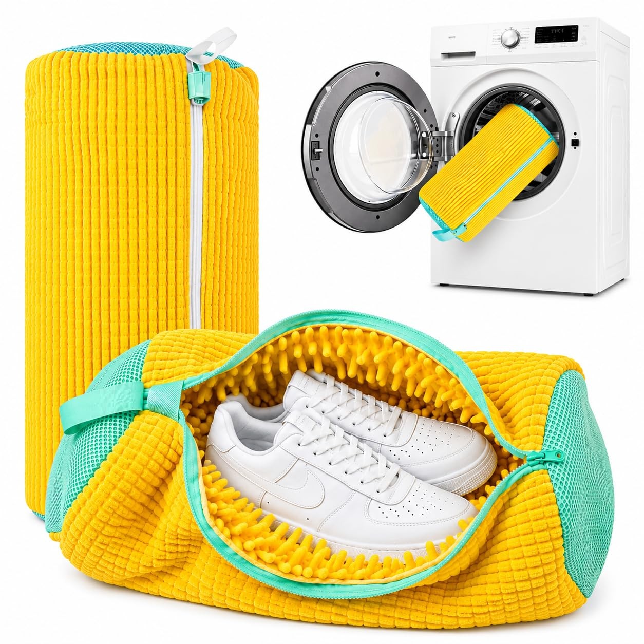 2 Pack Shoe Washing Machine Bag, Reusable Sneaker Laundry Bag for Washer & Dr... gallery