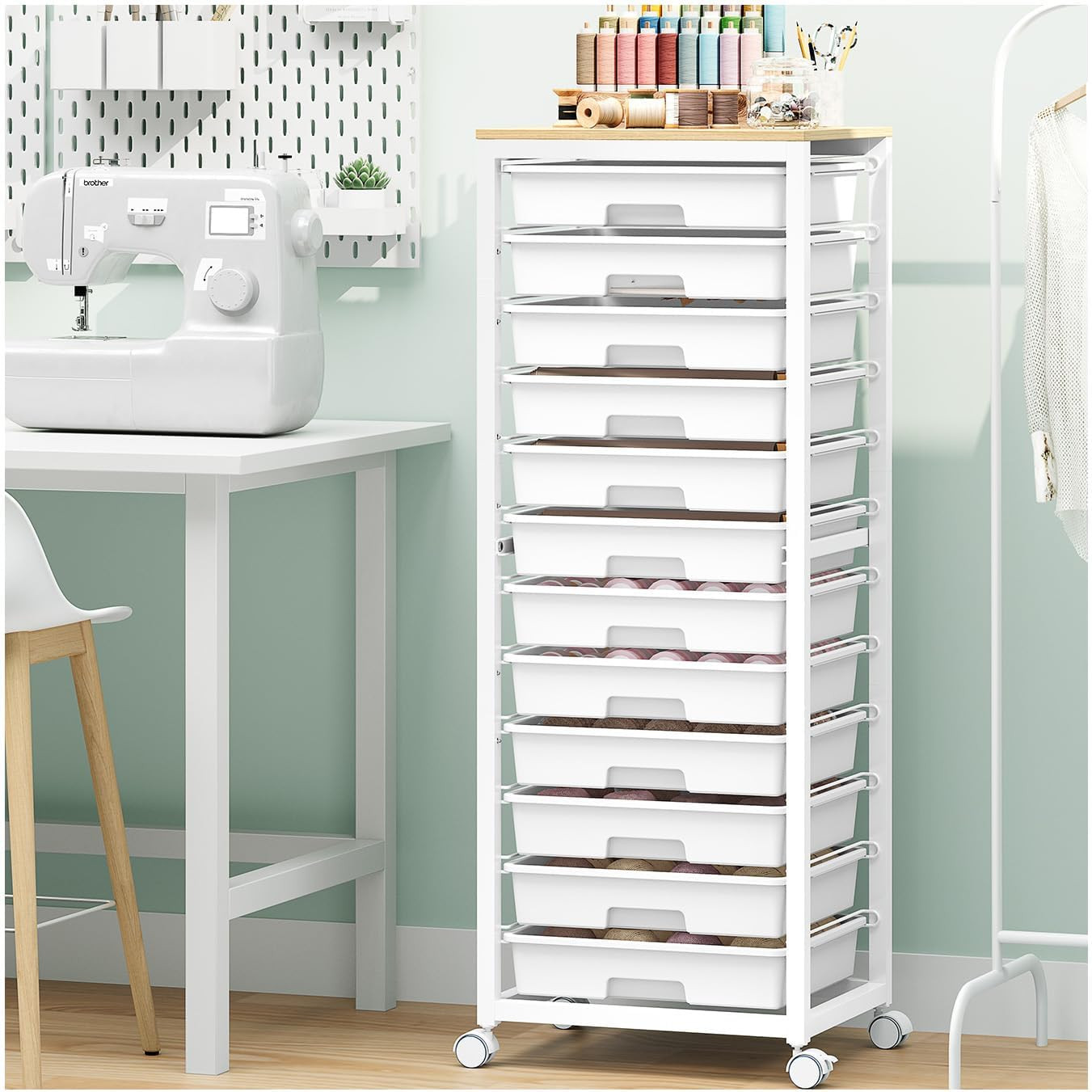 Rolling Cart with Drawers,12 Drawer Rolling Cart,Rolling Storage Cart with Drawe gallery